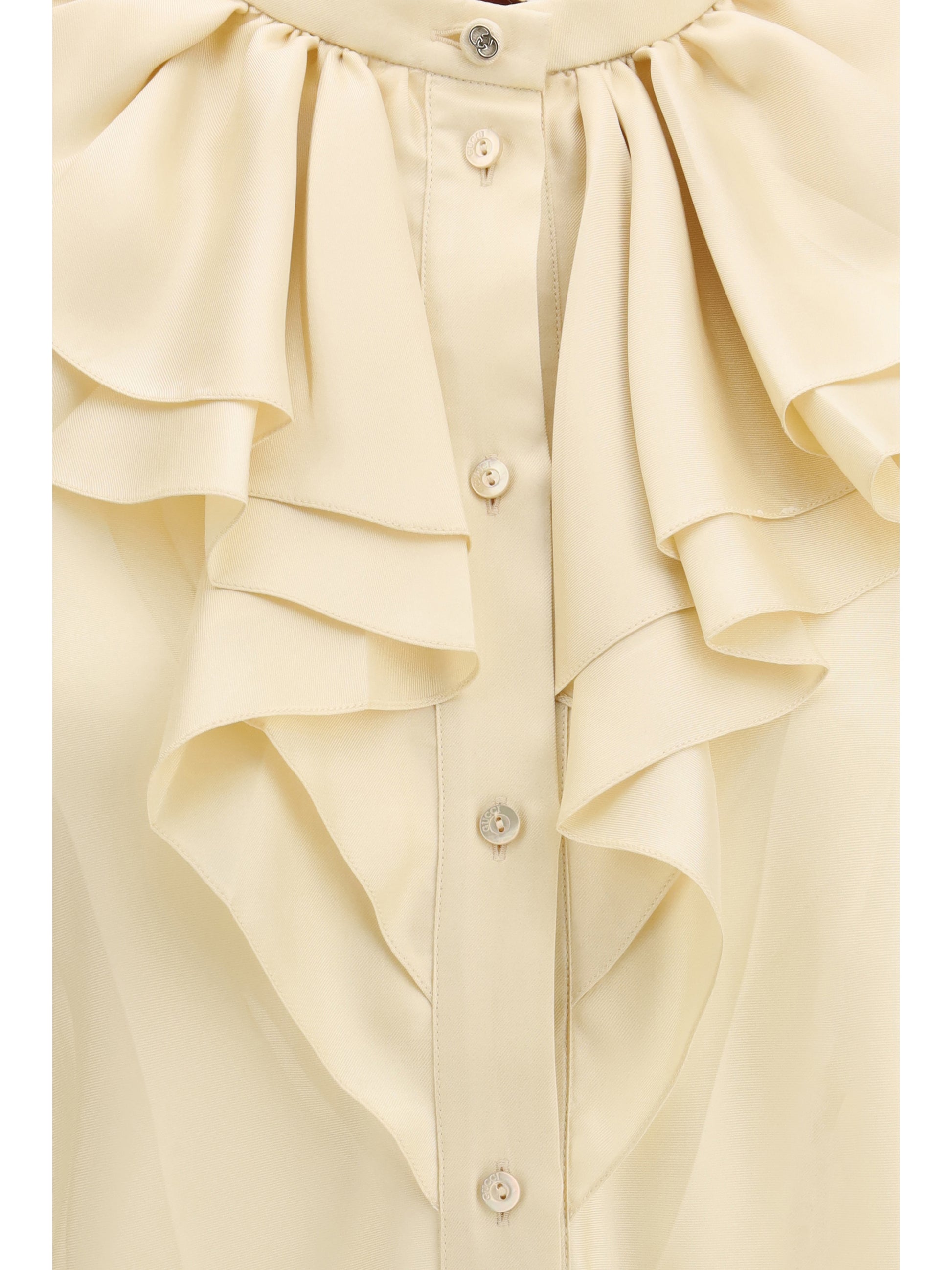 Gucci Women Silk Twill Shirt GUCCI