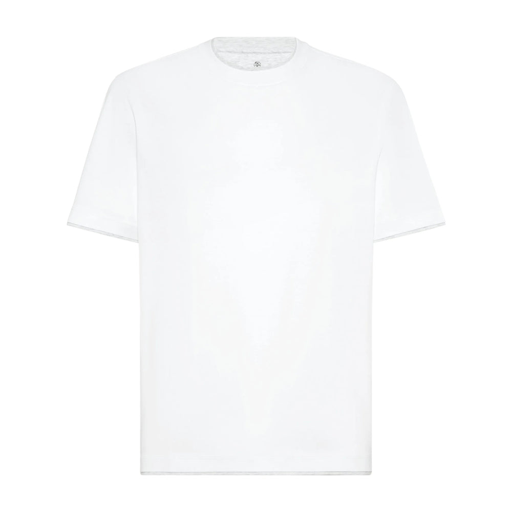 Brunello Cucinelli White T-Shirts & Vests - T-Shirts Men BRUNELLO CUCINELLI