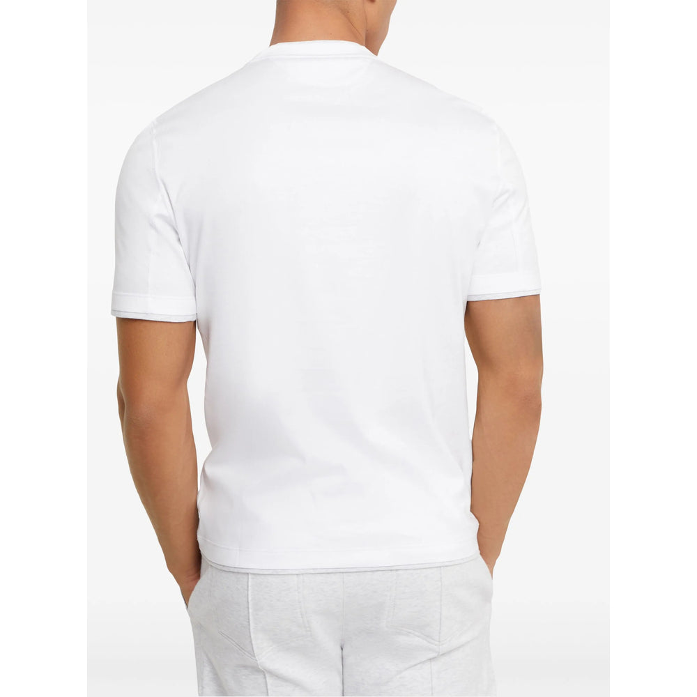 Brunello Cucinelli White T-Shirts & Vests - T-Shirts Men BRUNELLO CUCINELLI