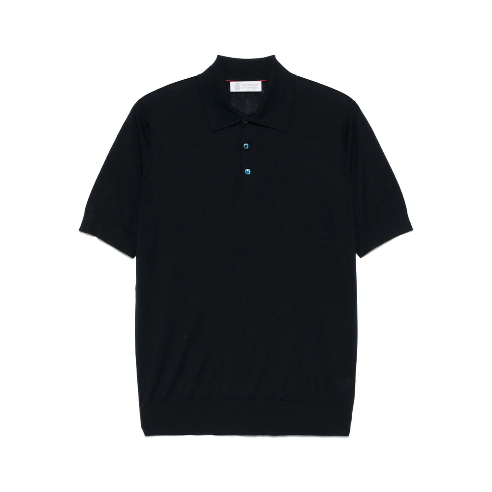 Brunello Cucinelli Blue Polo Shirts Men BRUNELLO CUCINELLI