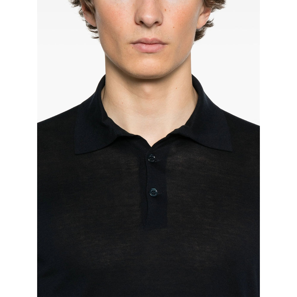 Brunello Cucinelli Blue Polo Shirts Men BRUNELLO CUCINELLI