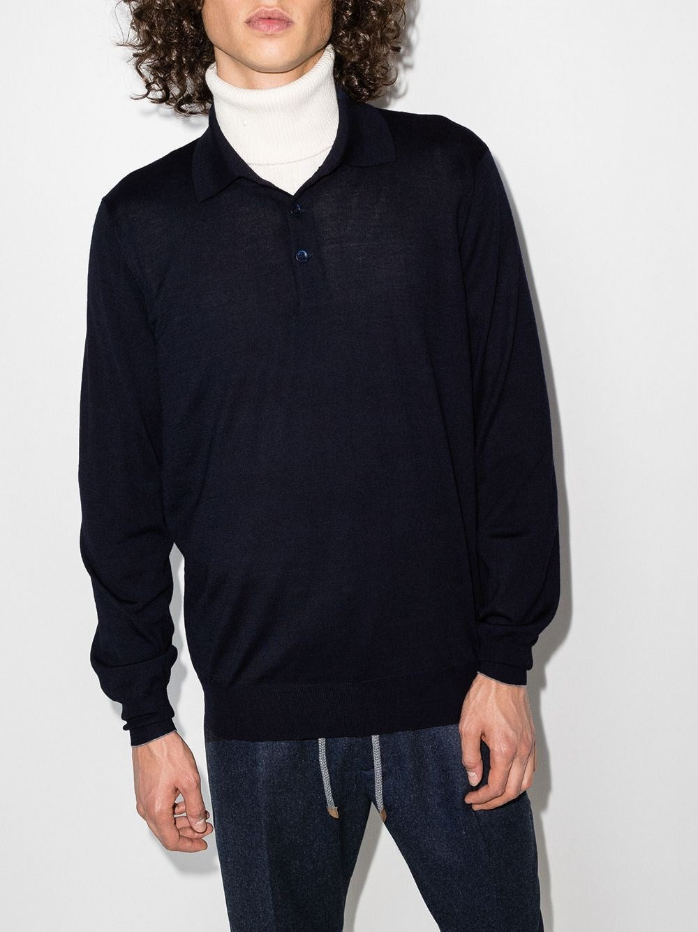 Brunello Cucinelli Men Polo Neck Sweater BRUNELLO CUCINELLI