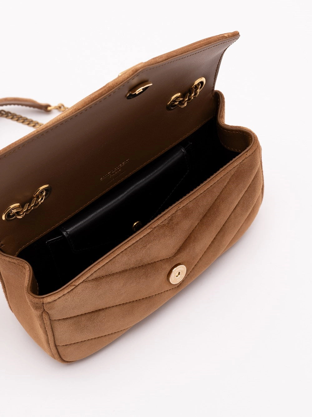 Saint Laurent Women Loulou Mini In Suede SAINT LAURENT