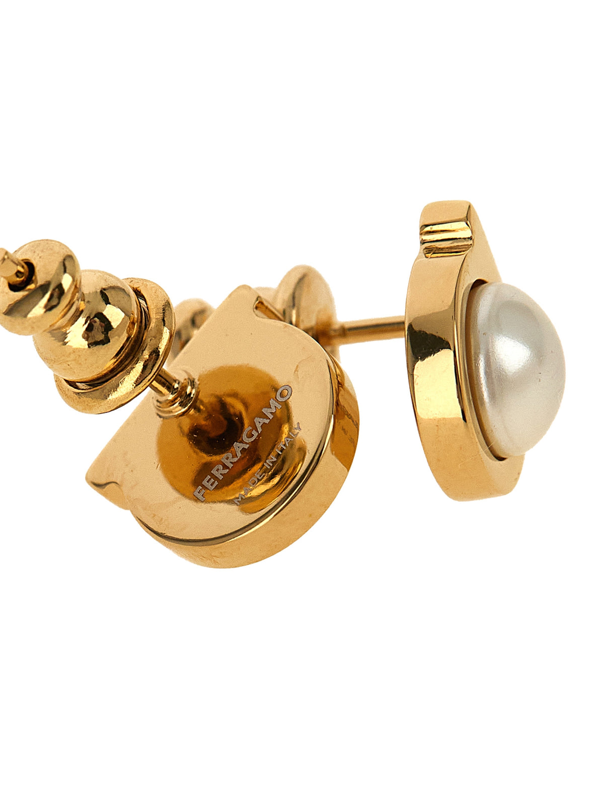 Ferragamo Women 'Gancini' Pearl Earrings FERRAGAMO