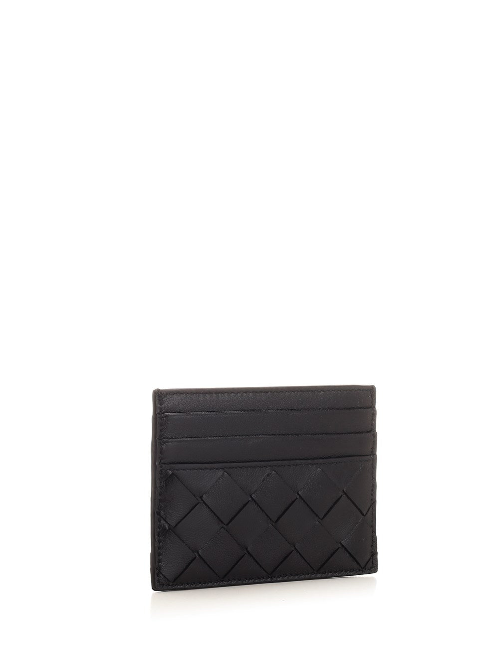 Bottega Veneta Women Black "Intreccio" Card Holder BOTTEGA VENETA