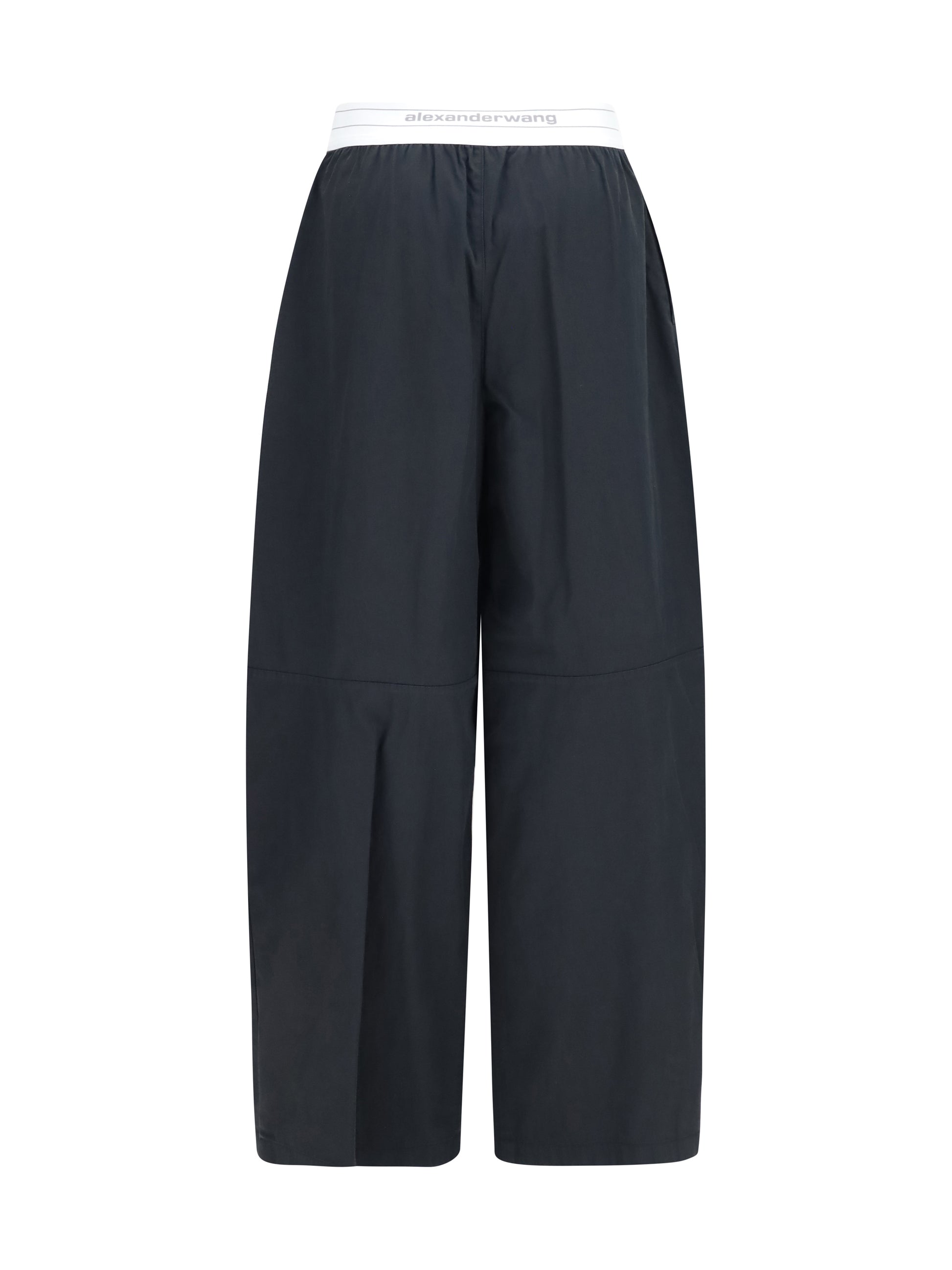 Alexander Wang Women Cotton-Blend Pants With Elastic Waistband ALEXANDER WANG