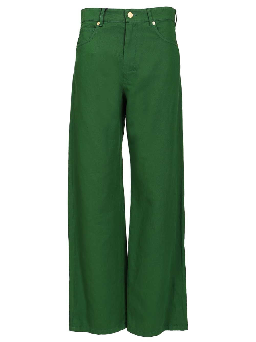 'S Max Mara Women Cotton And Linen Drill Trousers S MAX MARA