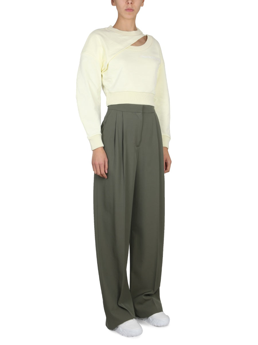 Alexander Mcqueen Women Cropped Sweatshirt ALEXANDER MCQUEEN