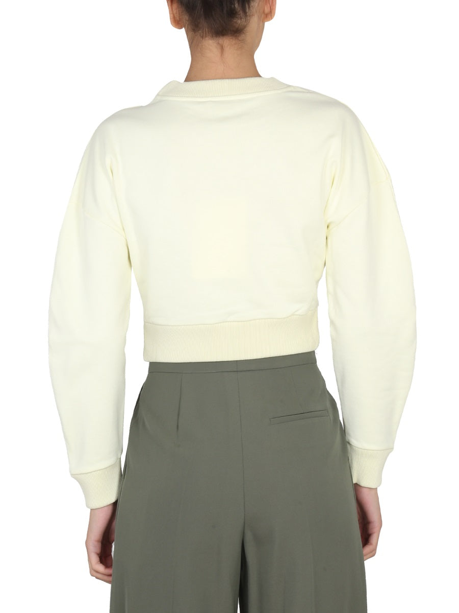 Alexander Mcqueen Women Cropped Sweatshirt ALEXANDER MCQUEEN