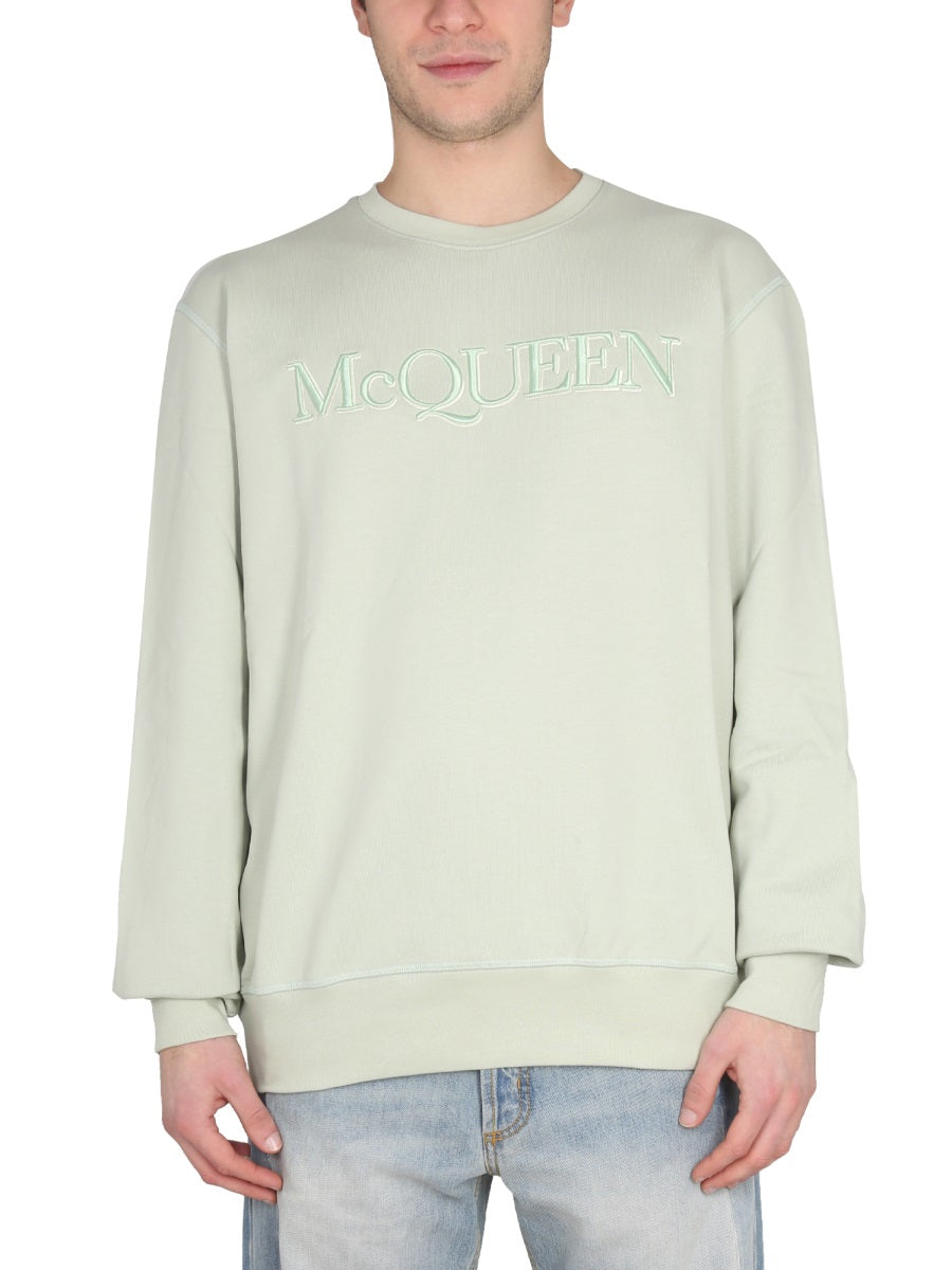 Alexander Mcqueen Men Sweatshirt With Logo Embroidery ALEXANDER MCQUEEN