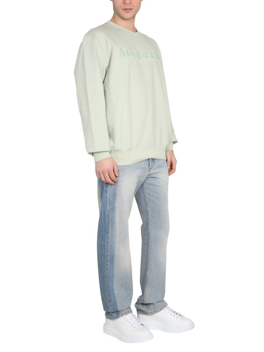 Alexander Mcqueen Men Sweatshirt With Logo Embroidery ALEXANDER MCQUEEN