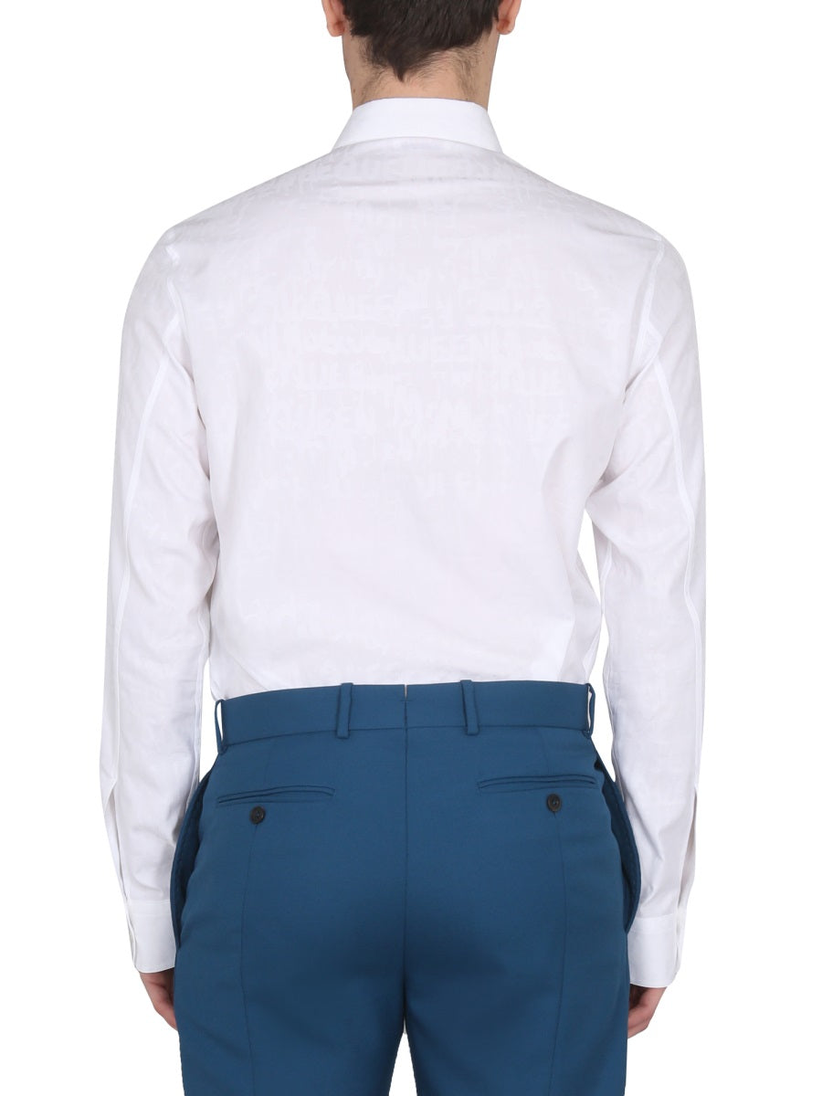 Alexander Mcqueen Men Graffiti Logo Shirt ALEXANDER MCQUEEN