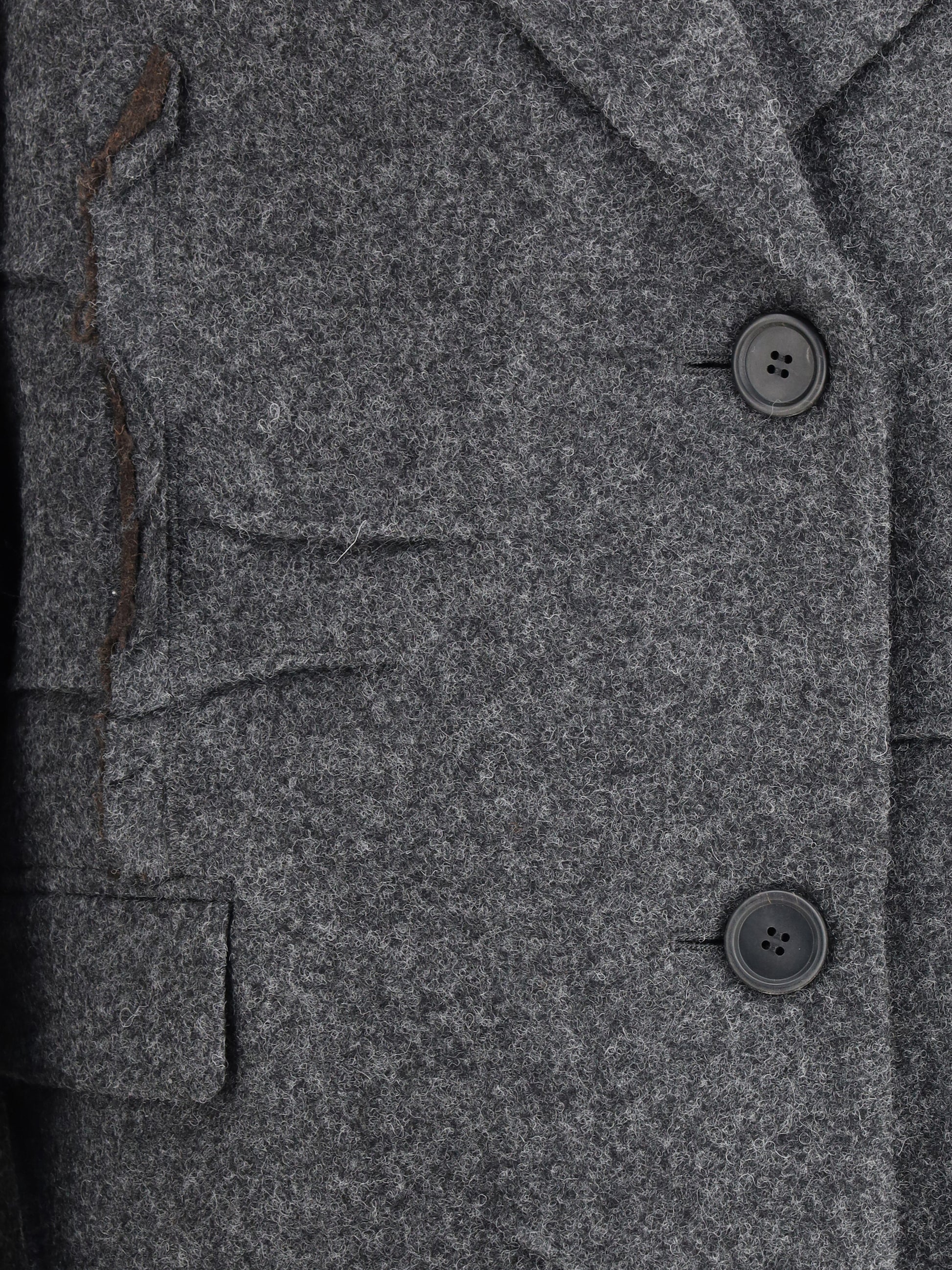Prada Women Single-Breasted Shetland Wool Coat PRADA