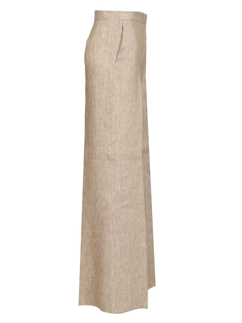 Max Mara Women Chevron Linen Batavia Trousers MAX MARA