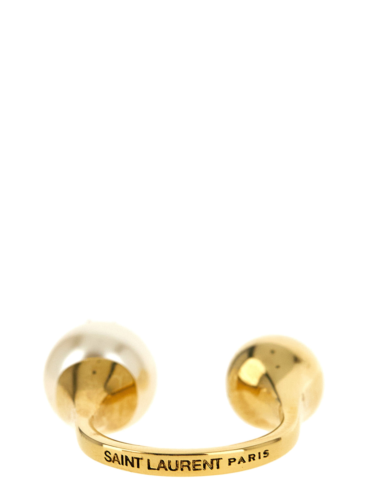 Saint Laurent Women 'Cassandre' Ring With Pearl And Sphere SAINT LAURENT