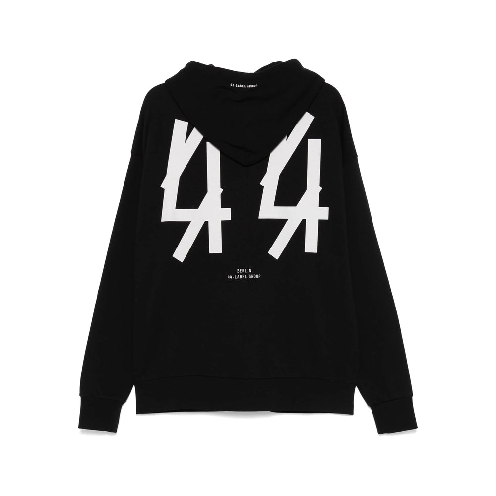 44 Label Group Black Sweaters & Knitwear - Hoodies Men 44 LABEL GROUP