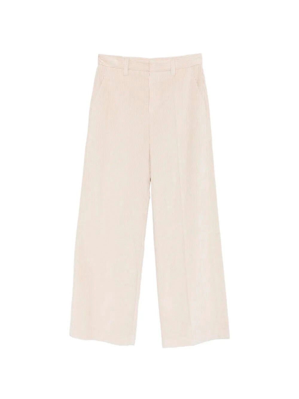Brunello Cucinelli Women Corduroy Loose Pants With Monili BRUNELLO CUCINELLI