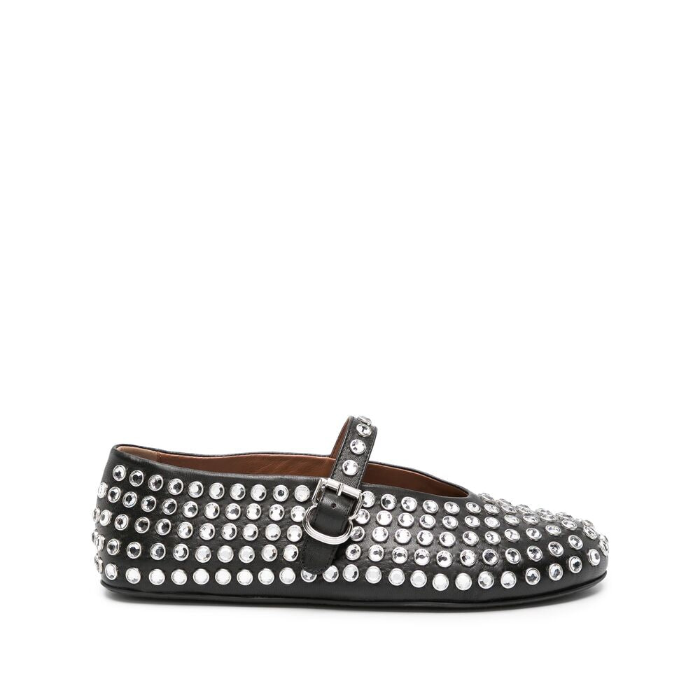 Alaïa Black Ballet Flats Women ALAIA