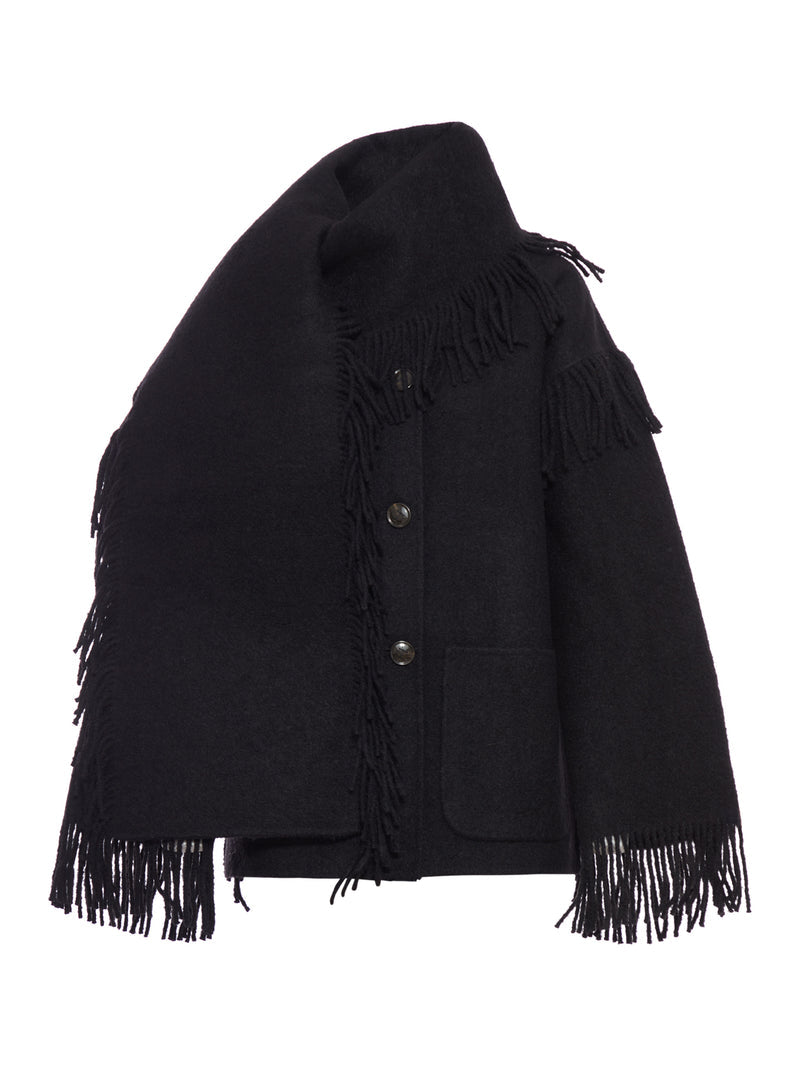 Toteme Women Jacket With Fringed Scarf TOTEME