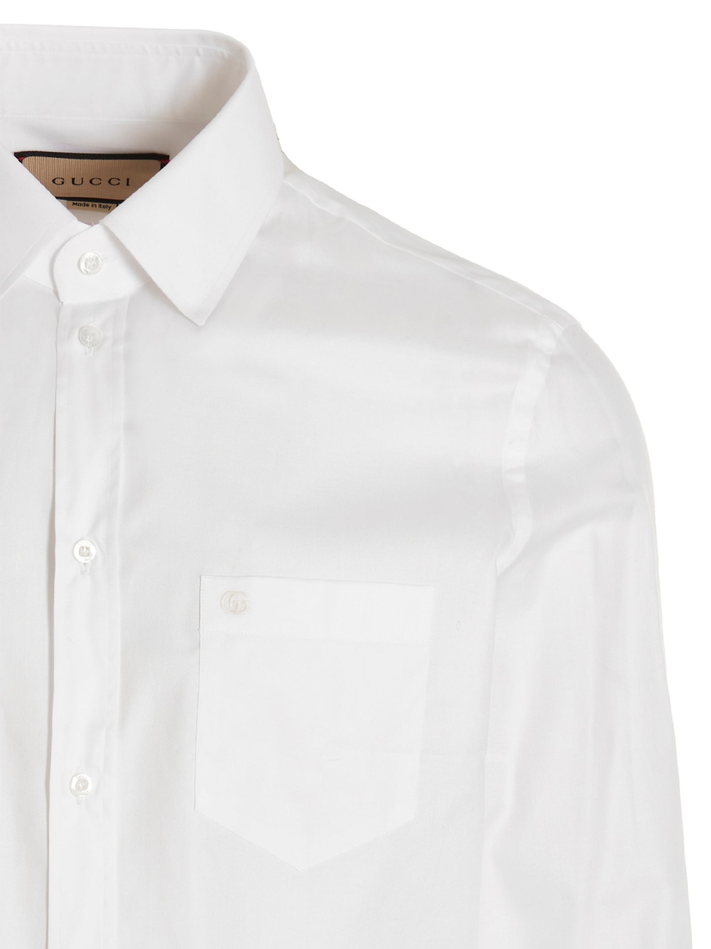Gucci Men Embroidered Logo Shirt GUCCI