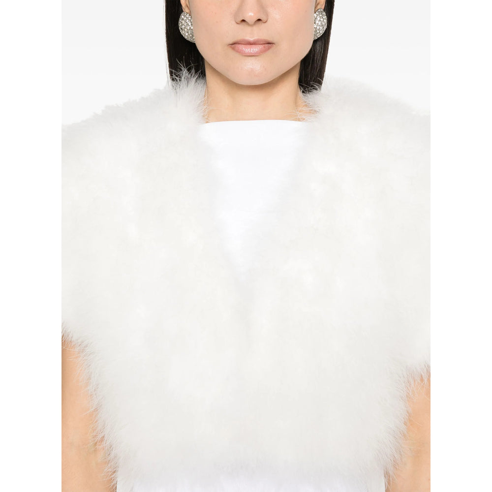Yves Salomon White Jackets - Faux Fur & Shearling Jackets Women YVES SALOMON