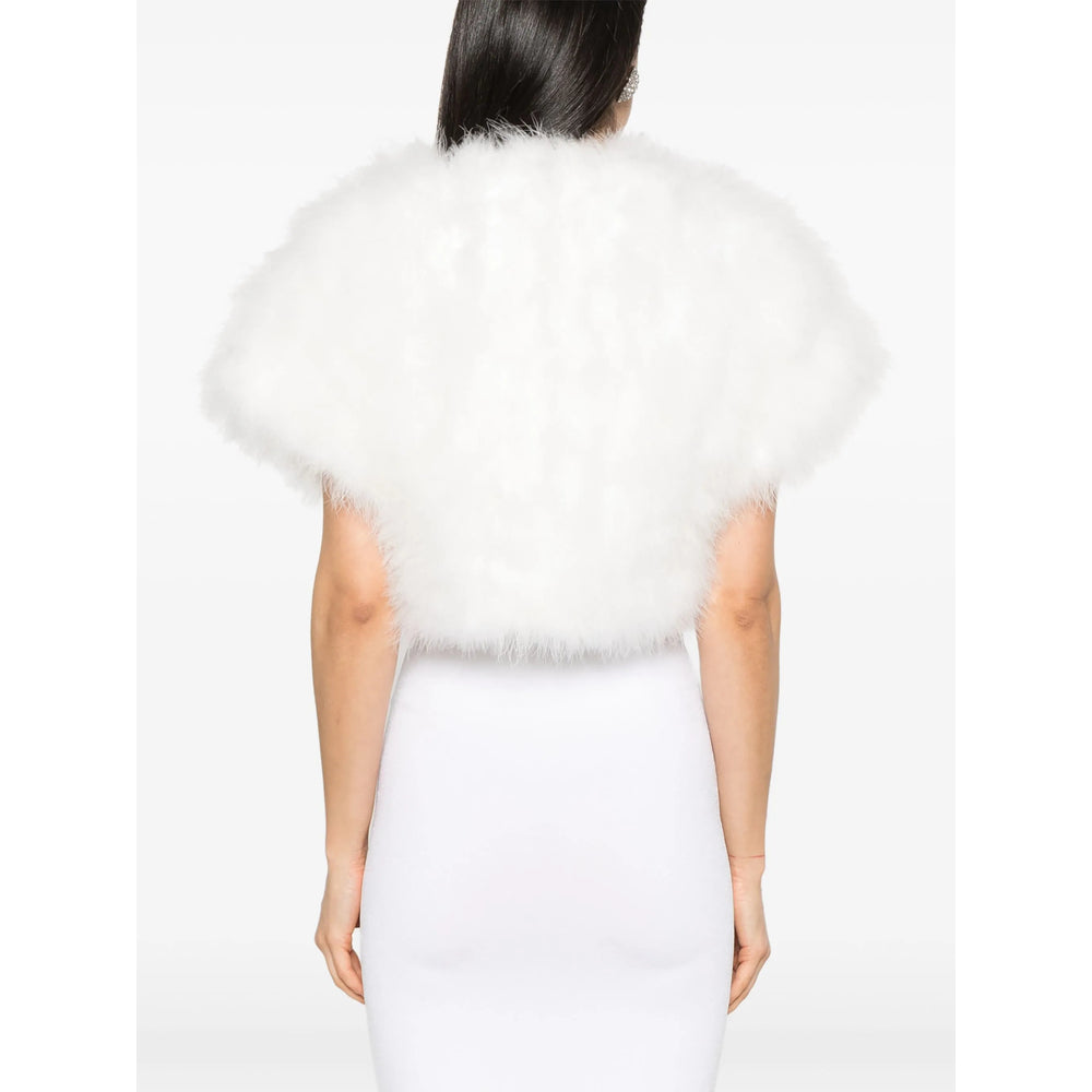 Yves Salomon White Jackets - Faux Fur & Shearling Jackets Women YVES SALOMON