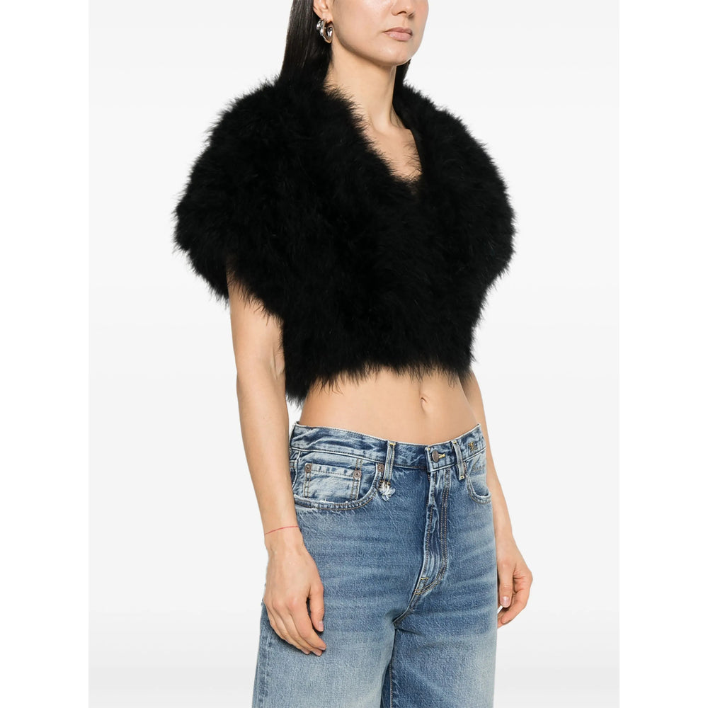 Yves Salomon Black Jackets - Faux Fur & Shearling Jackets Women YVES SALOMON
