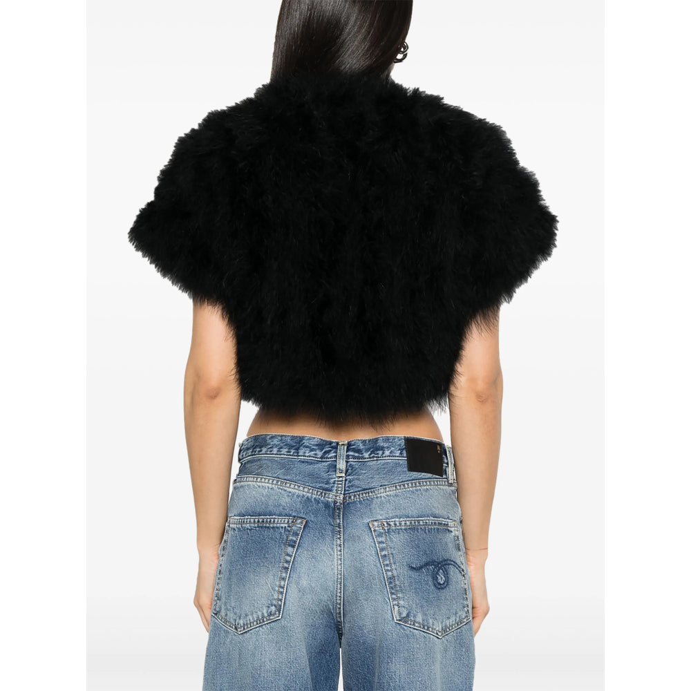 Yves Salomon Black Jackets - Faux Fur & Shearling Jackets Women YVES SALOMON