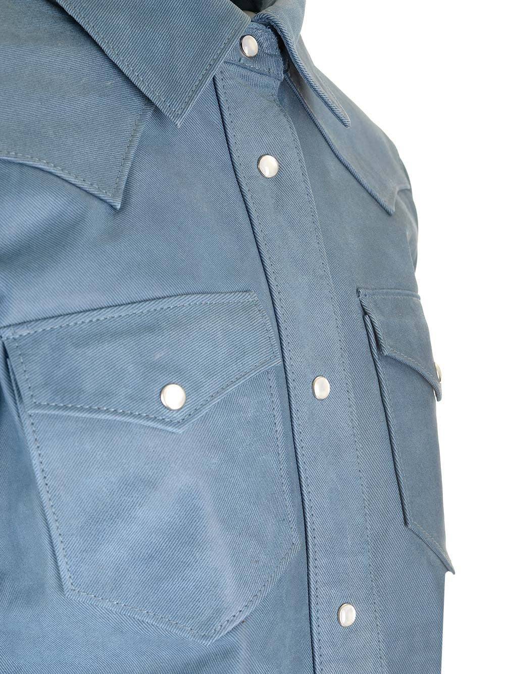 Stand Studio Women Western Style Leather Shirt STAND STUDIO