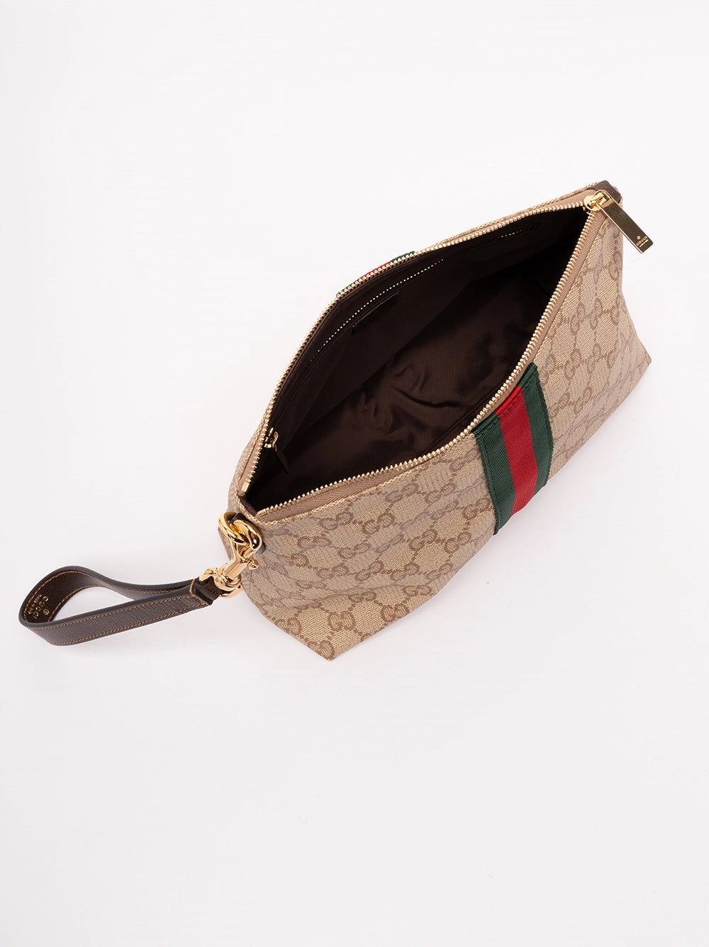 Gucci Men `Gg Coated Web` Pouch GUCCI