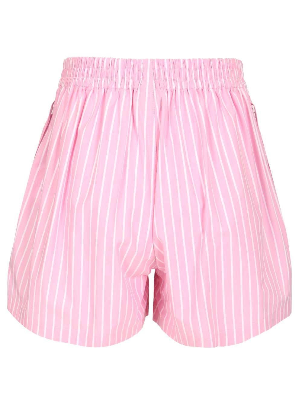 Balenciaga Women Striped Cotton Poplin Boxers BALENCIAGA