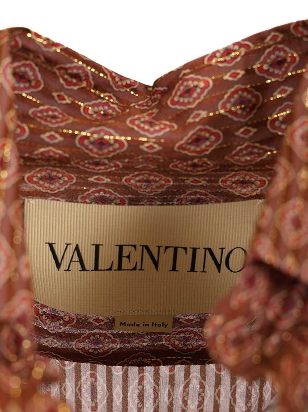 Valentino Garavani Men Silk Shirt With Geometric Print VALENTINO GARAVANI