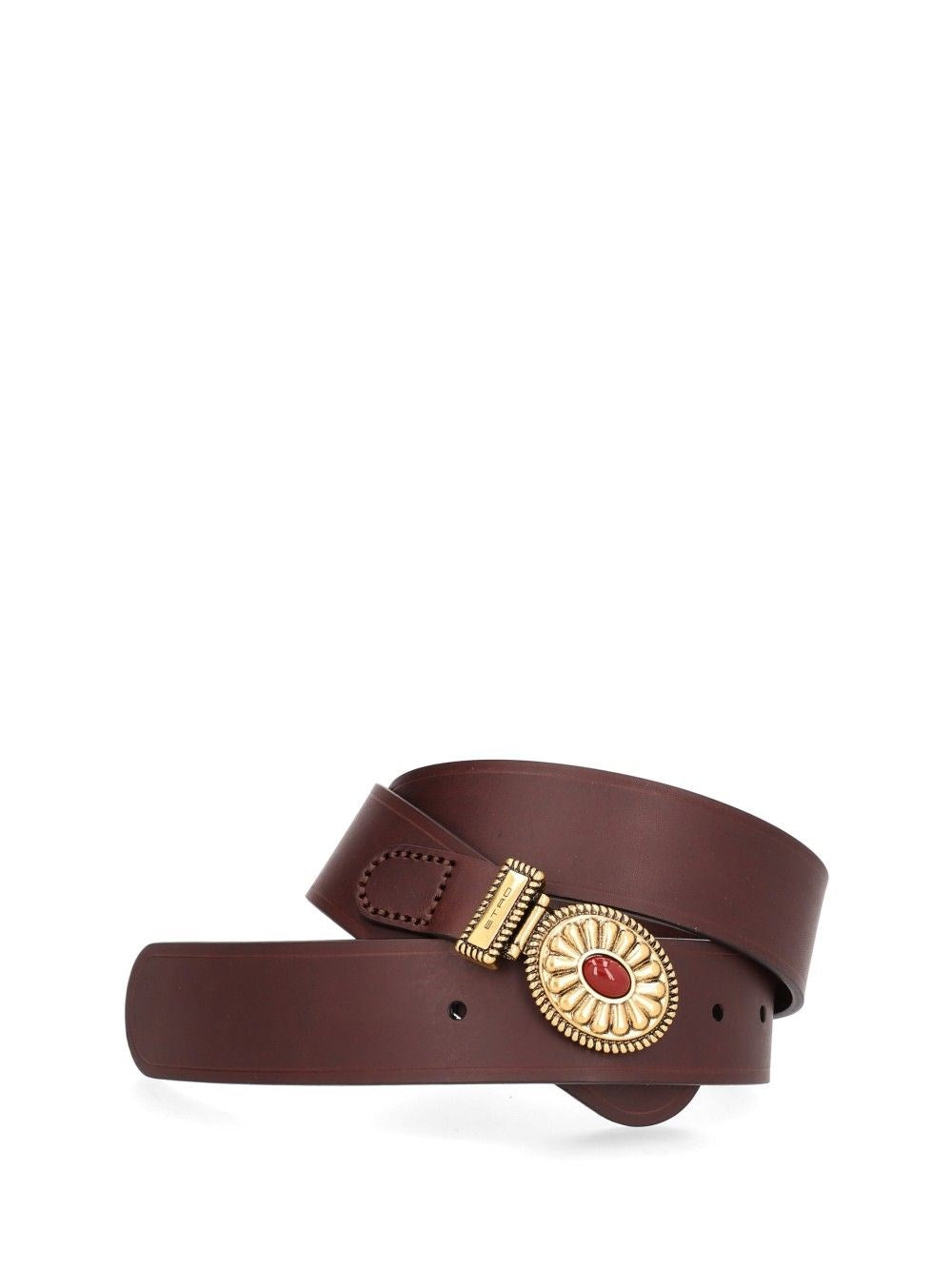 Etro Women Leather Belt With Crystals ETRO