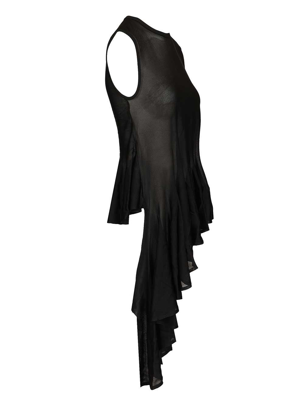 Alaïa Women Asymmetrical Top With Godet ALAIA