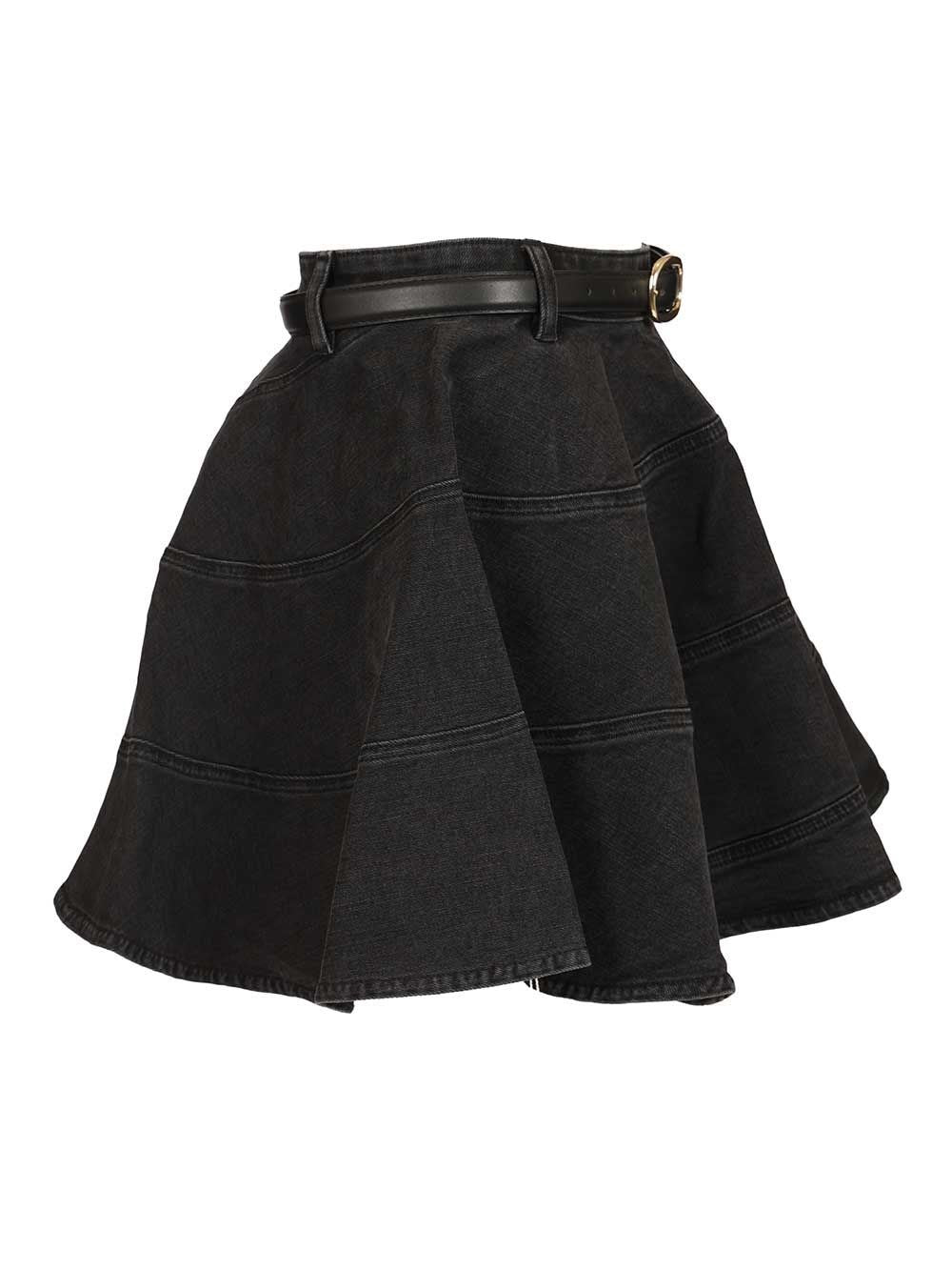 Self-Portrait Women Flared Miniskirt SELF-PORTRAIT