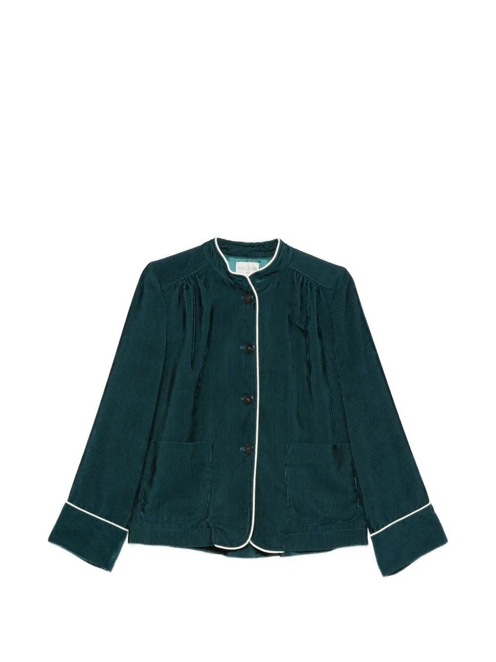 Forte_Forte Women Two-Thousand-Striped "Jade" Jacket FORTE FORTE