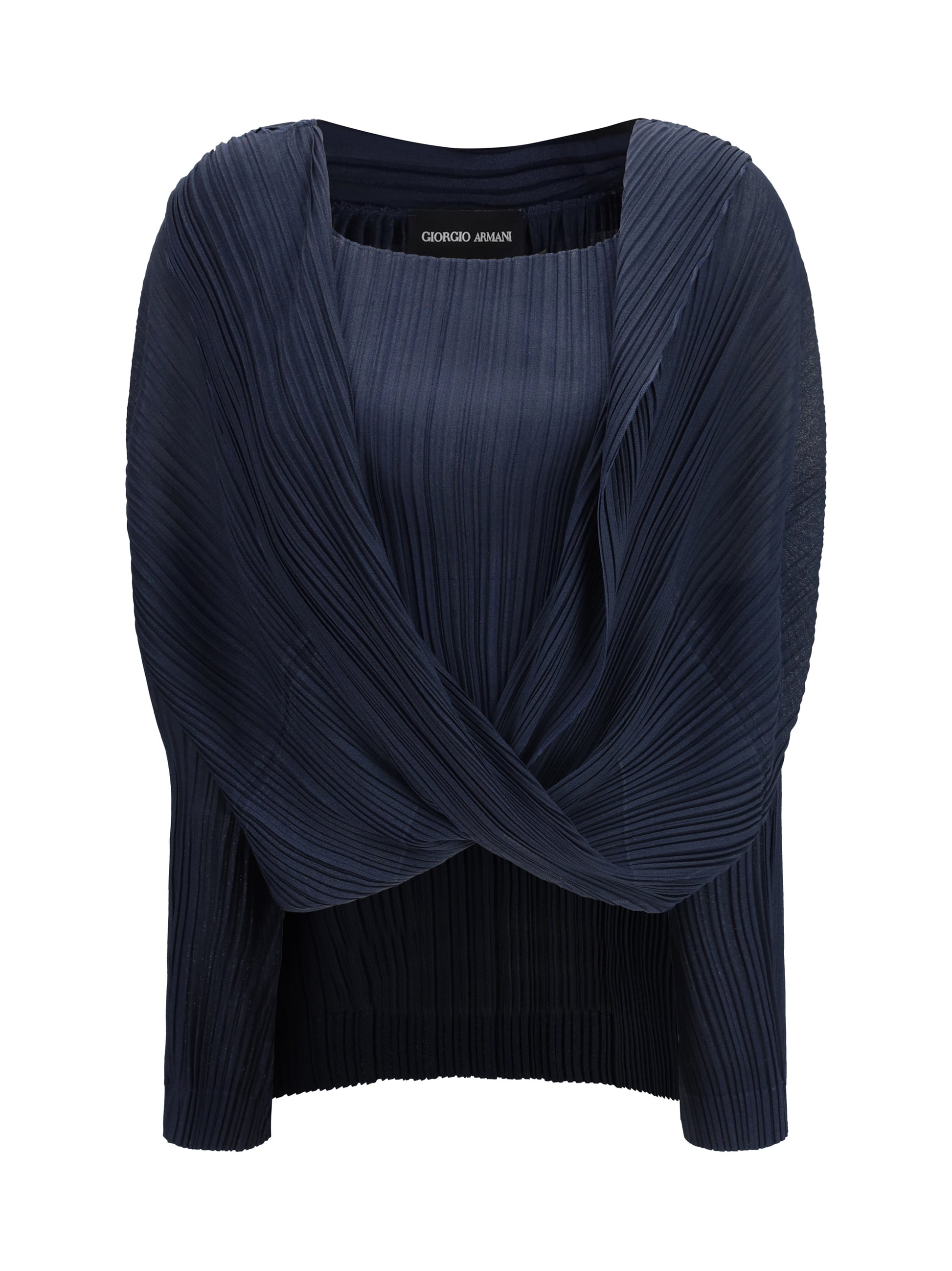Giorgio Armani Women Semi-Sheer Pleated Blouse GIORGIO ARMANI