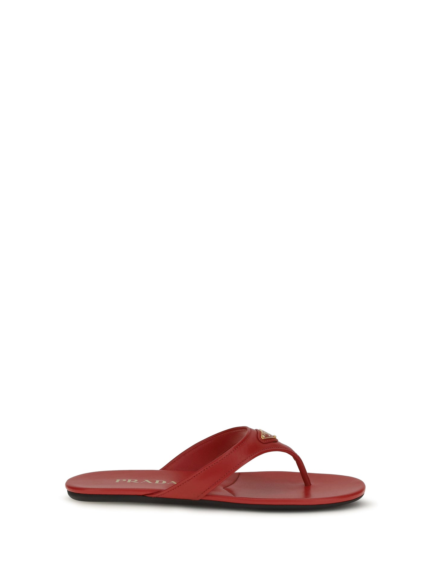 Prada Women Patent Leather Thong Sandals PRADA