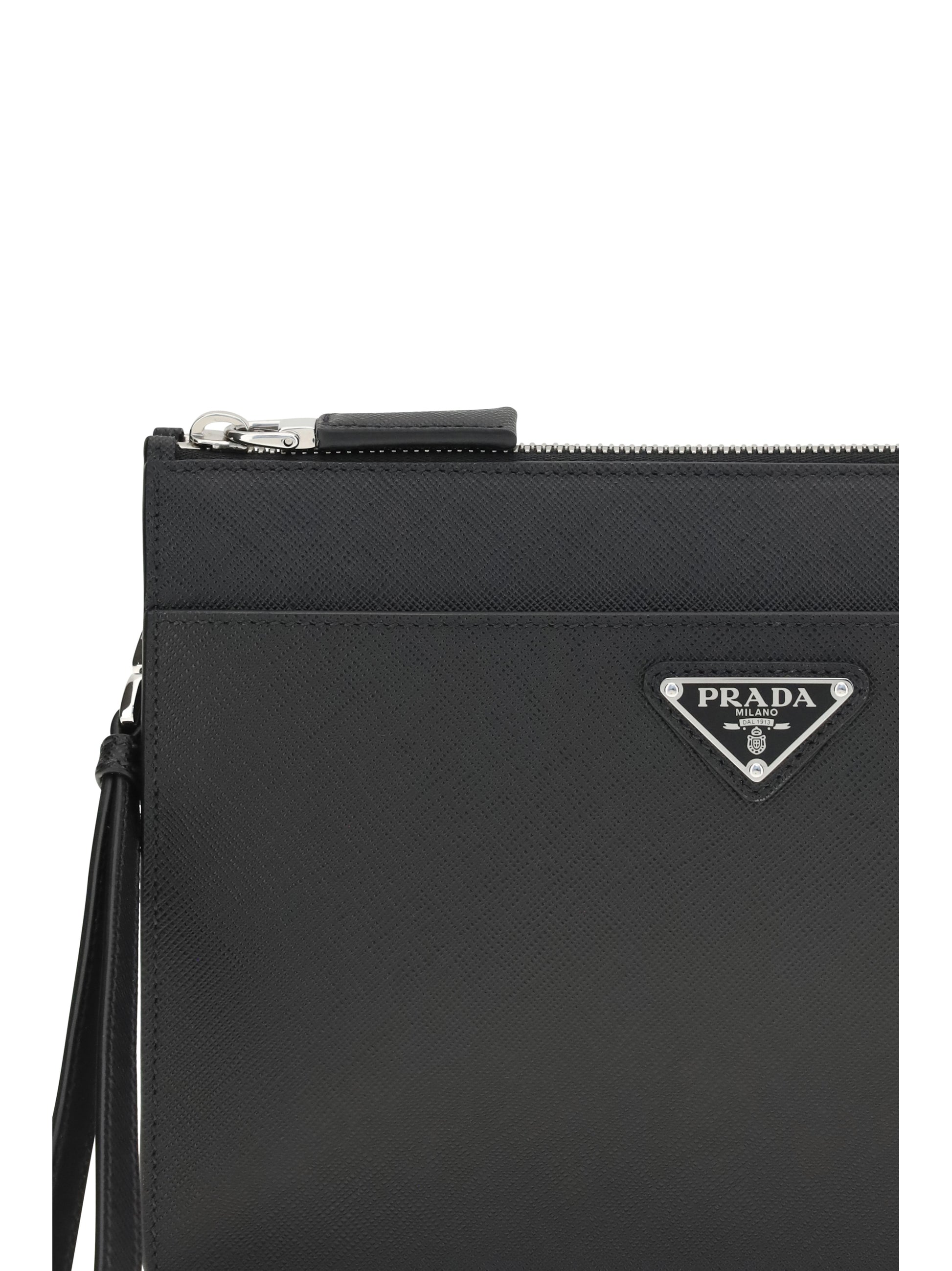 Prada Men Leather Pouch PRADA
