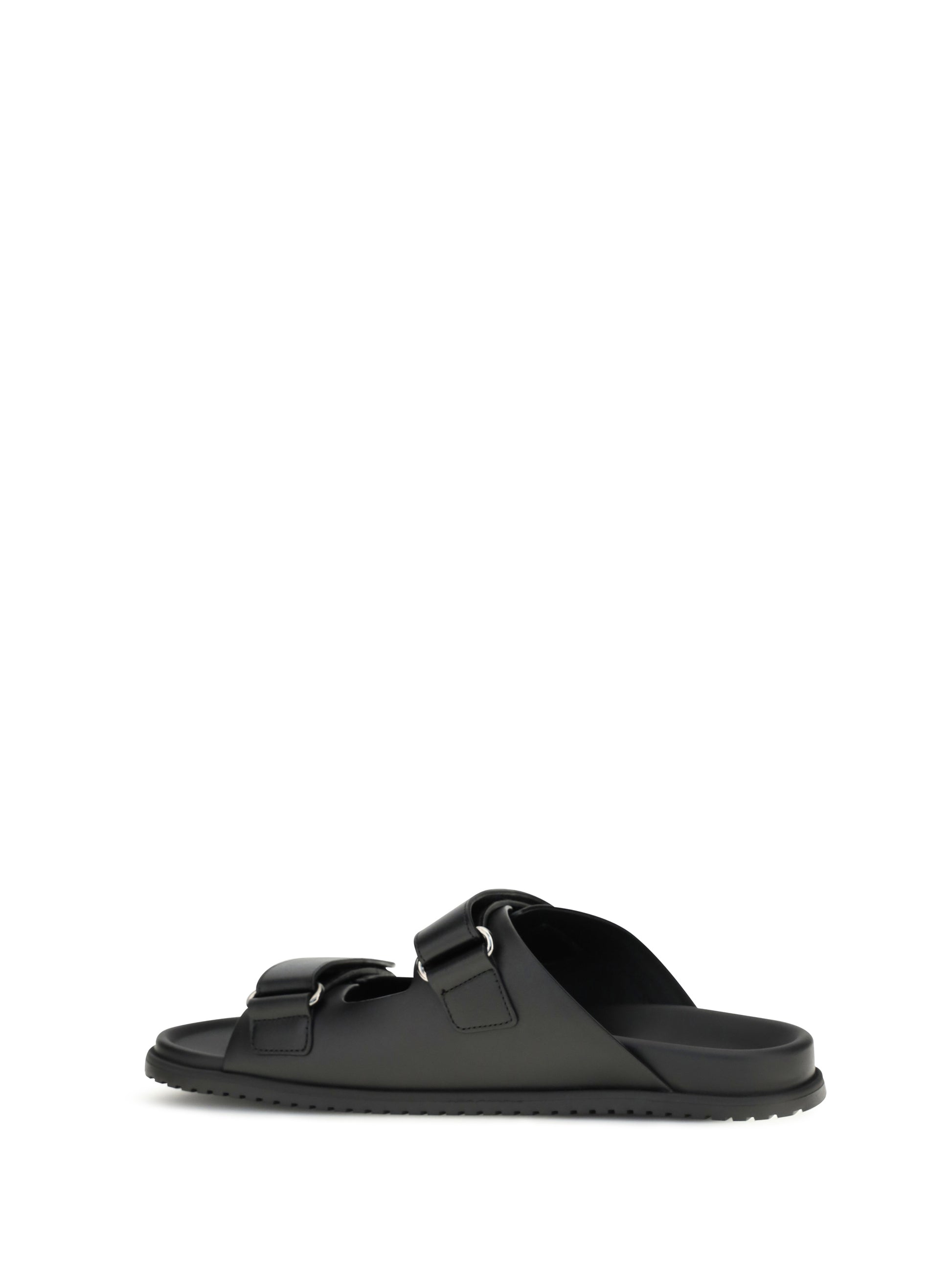Dolce & Gabbana Men Calfskin Leather Sandals DOLCE & GABBANA