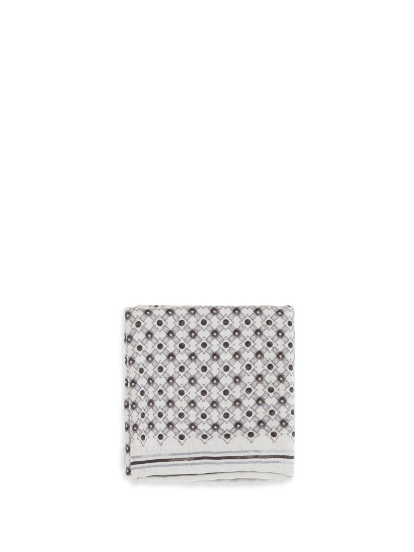 Brunello Cucinelli Men Silk Pochette With Geometric Pattern BRUNELLO CUCINELLI