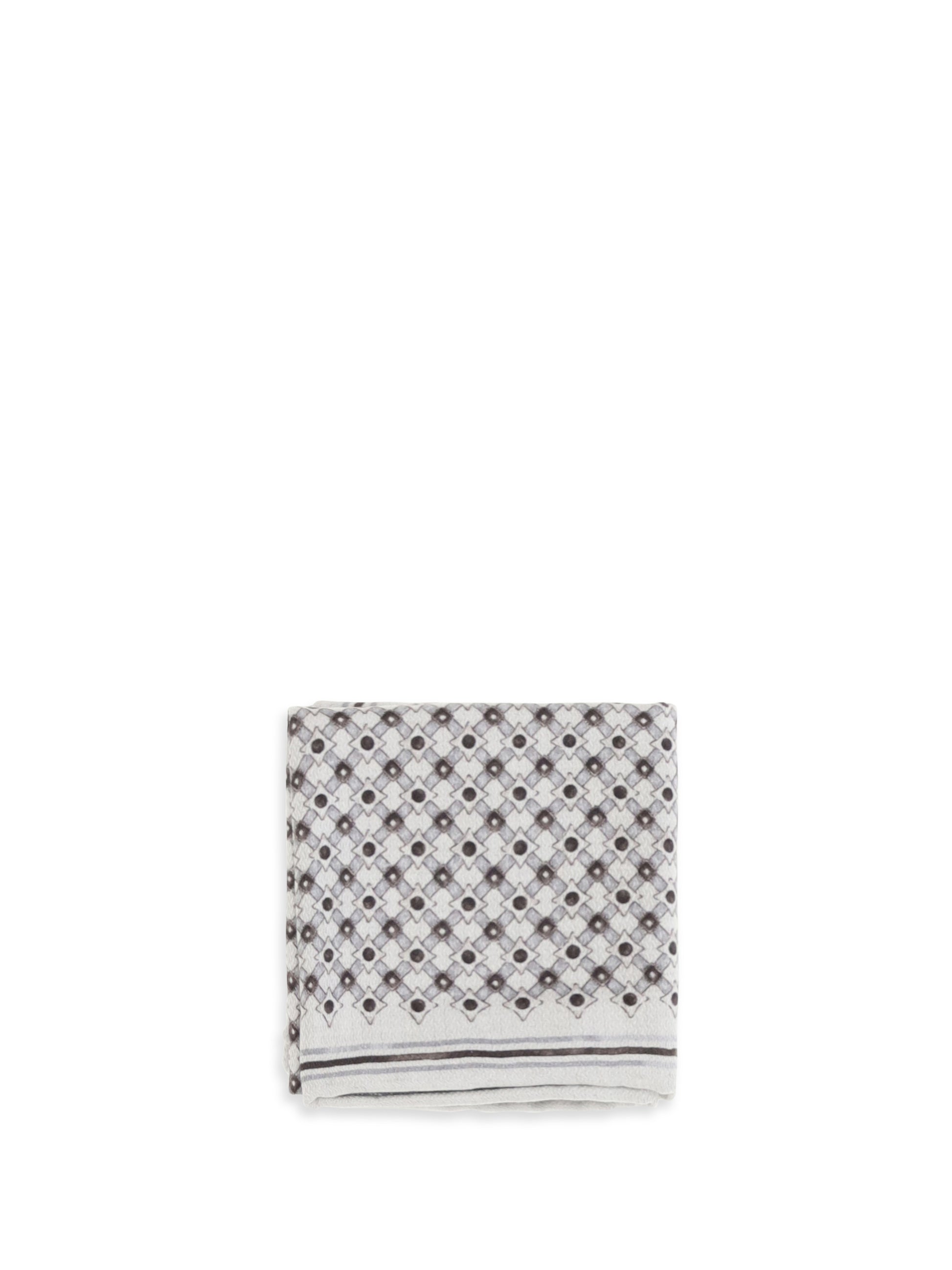 Brunello Cucinelli Men Silk Pochette With Geometric Pattern BRUNELLO CUCINELLI