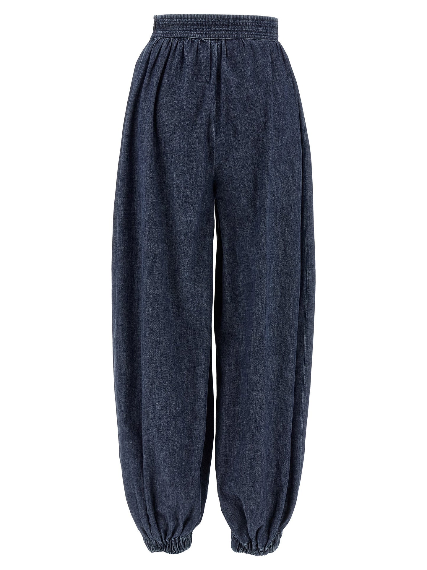 Valentino Garavani Women Valentino Garavani Denim Chambray Pants VALENTINO GARAVANI