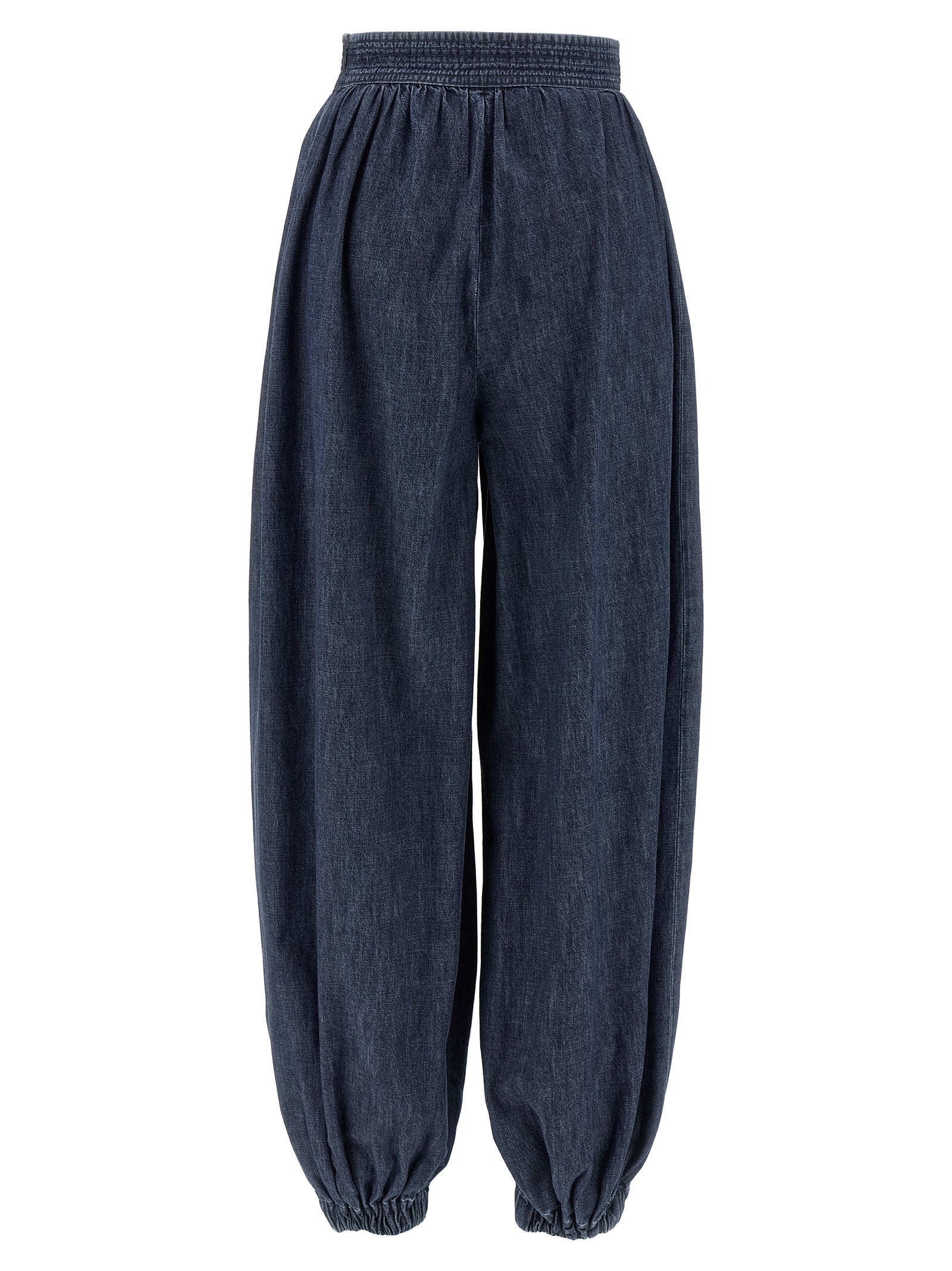 Valentino Garavani Women Valentino Garavani Denim Chambray Pants VALENTINO GARAVANI