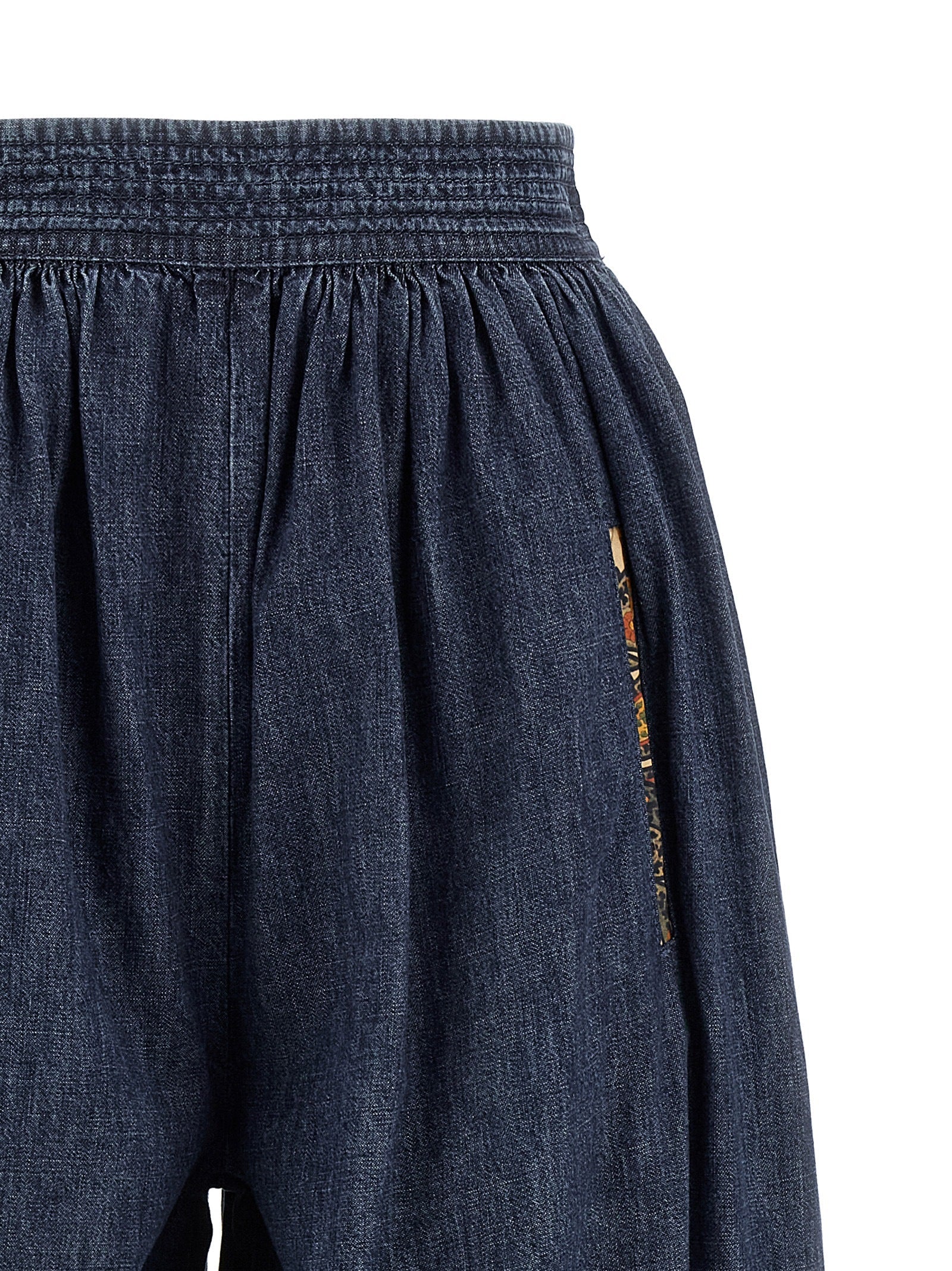 Valentino Garavani Women Valentino Garavani Denim Chambray Pants VALENTINO GARAVANI
