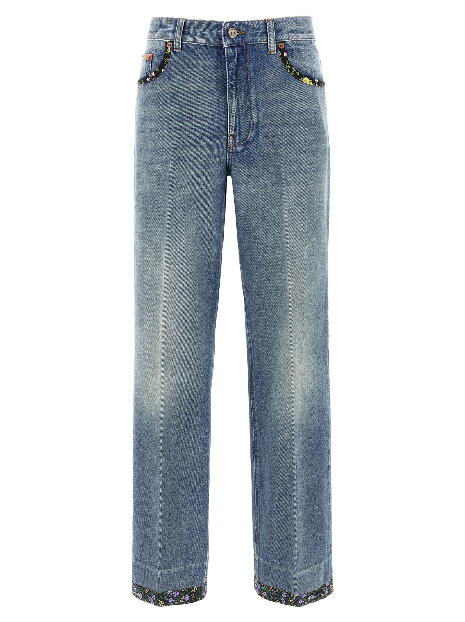Valentino Garavani Women Valentino Garavani Floral Jeans VALENTINO GARAVANI