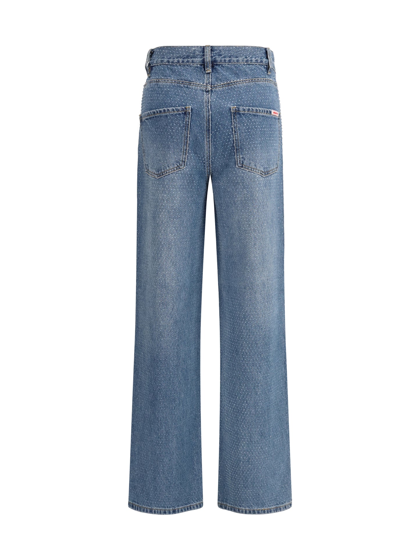 Self-Portrait Women Straight-Leg Jeans With All-Over Rhinestones SELF-PORTRAIT