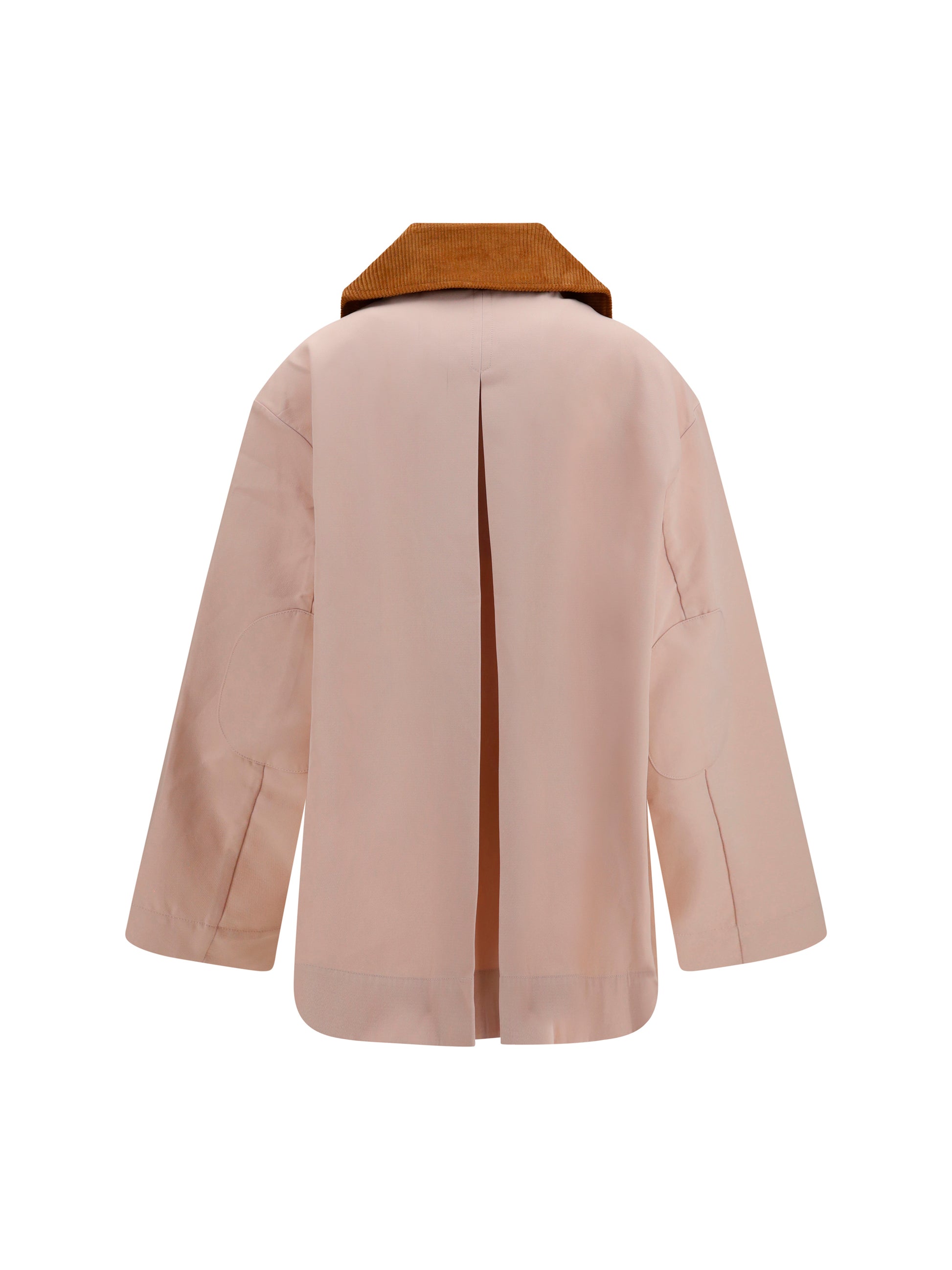 Ganni Women Twill Jacket With Suede Details GANNI