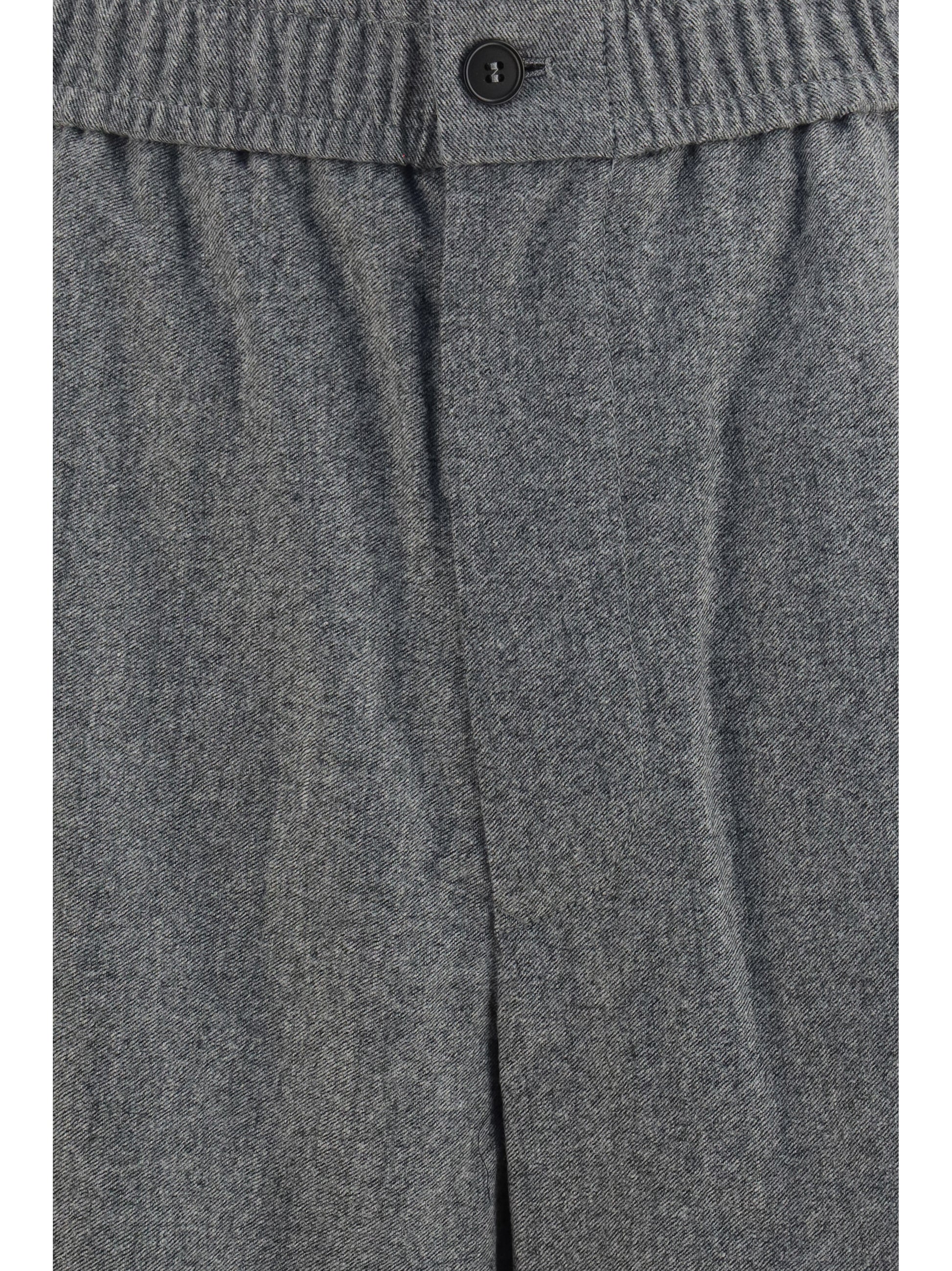 Giorgio Armani Men Oversized Pants In Wool And Cashmere With Denim Effect GIORGIO ARMANI
