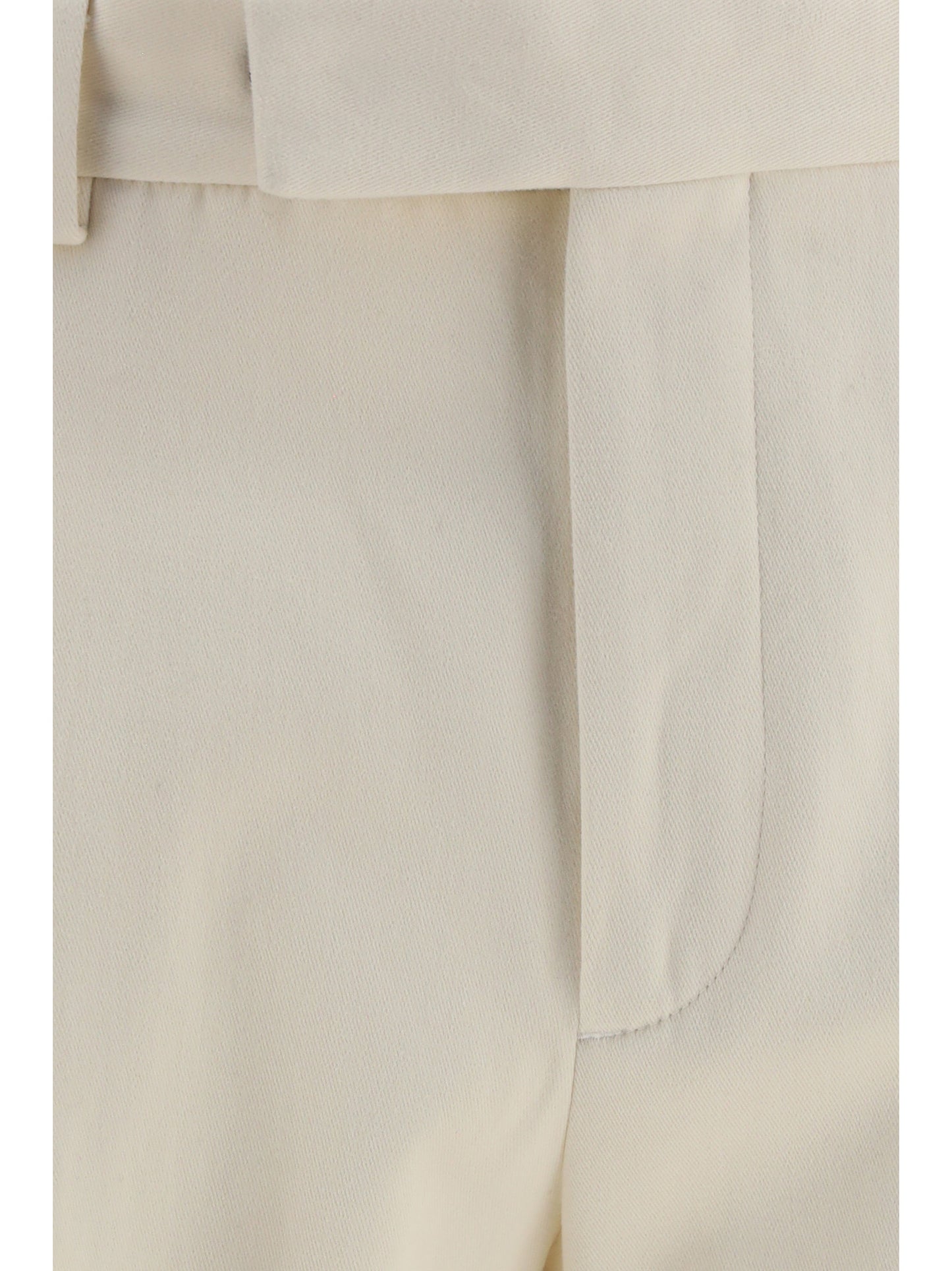 Zegna Men Cotton And Cashmere Tailored Pants ZEGNA